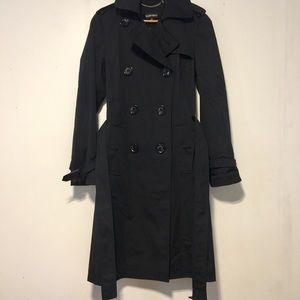 ELLEN TRACY BLACK TRENCH COAT